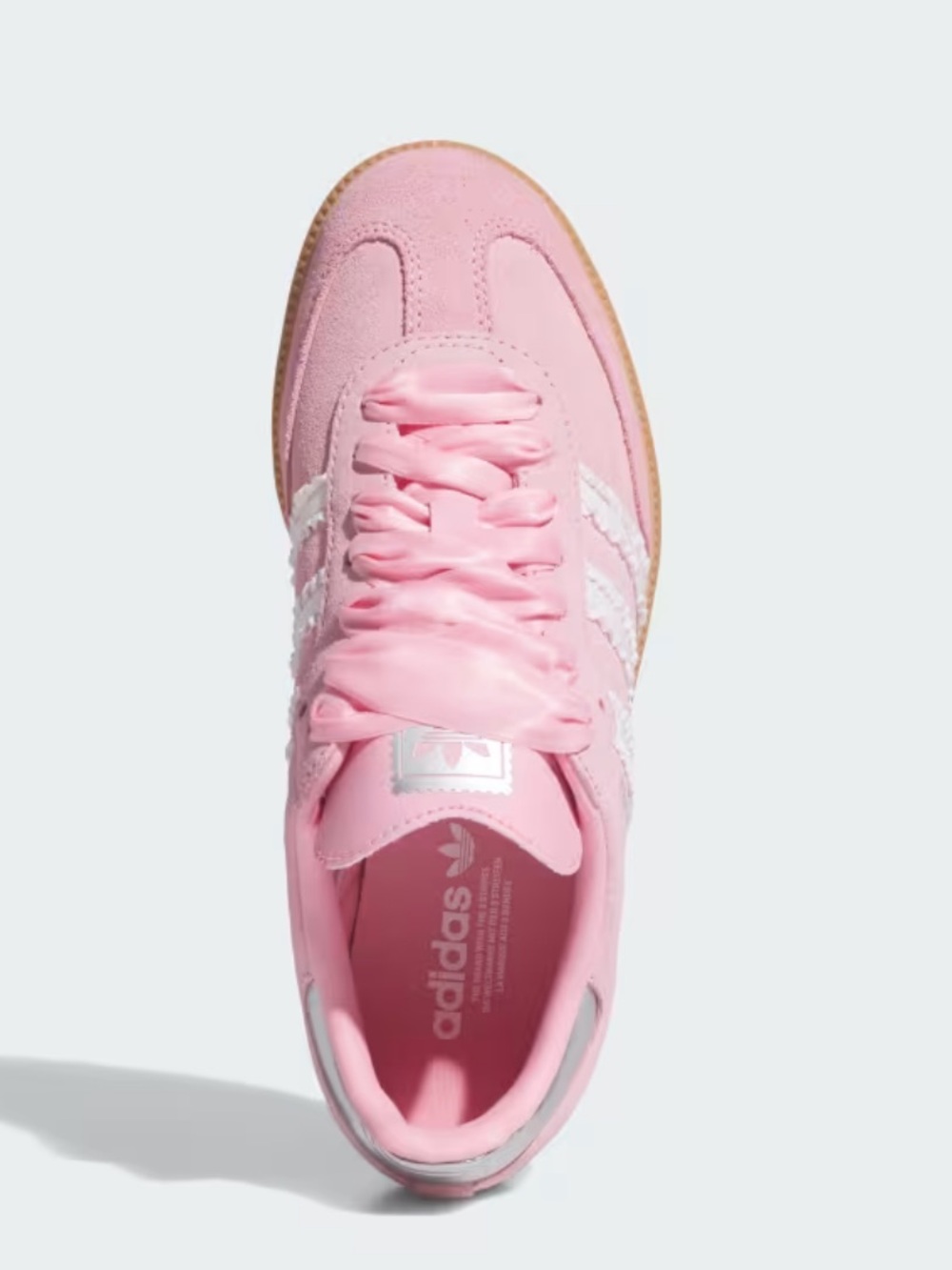 NWT adidas Samba Pink Satin and White Ruffle - Picture 2 of 16
